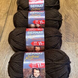 Bernat Softee Chunky Yarn in Dark Taupe